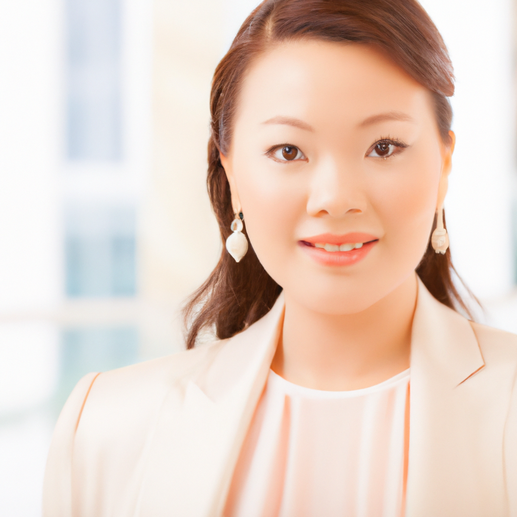 Elegant female client portrait smiling woman